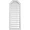 Ekena Millwork Octagonal Top Surface Mount PVC Gable Vent w/ 2"W x 1-1/2"P Brickmould Frame, 16"W x 40"H GVPOT16X4002SF - alternate 1